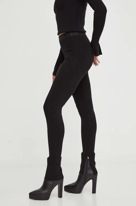 Спортен панталон Patrizia Pepe в черно с изчистен дизайн