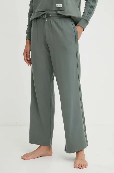 Tommy Hilfiger pantaloni de lounge culoarea verde, uni UW0UW04771