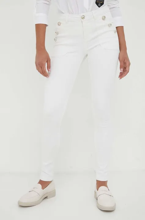 Morgan jeansy damskie kolor biały