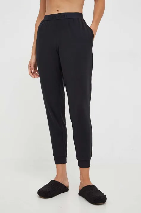 Spodnji del pižame Calvin Klein Underwear ženski, črna barva