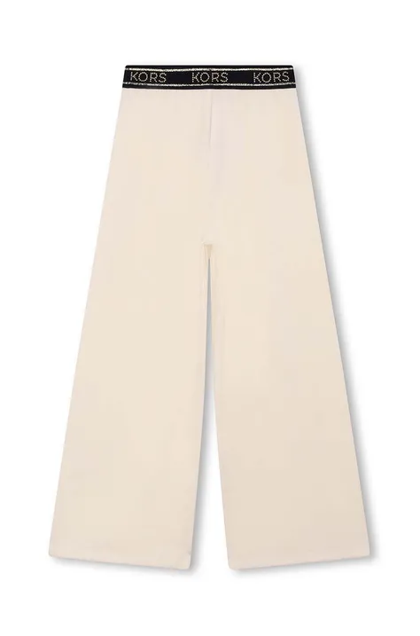 Michael Kors spodnie dziecięce kolor beżowy gładkie