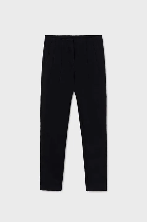 Mayoral pantaloni copii culoarea negru, neted