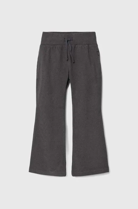 Детски спортен панталон Abercrombie & Fitch в сиво с изчистен дизайн