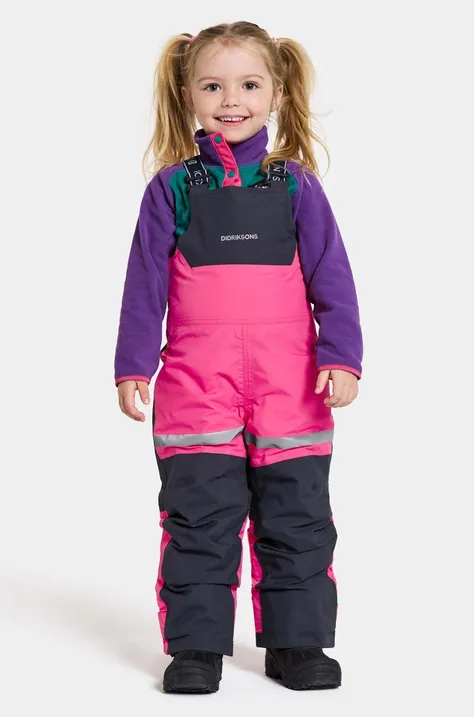 Detské lyžiarske nohavice Didriksons BJÄRVEN KD BIB PANT ružová farba
