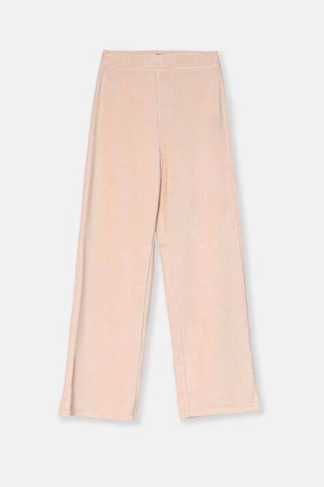 Детски панталон United Colors of Benetton в розово с изчистен дизайн