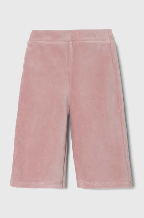 Παιδικό παντελόνι United Colors of Benetton χρώμα: ροζ