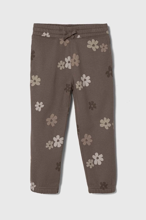 Abercrombie & Fitch pantaloni de trening pentru copii culoarea bej, modelator