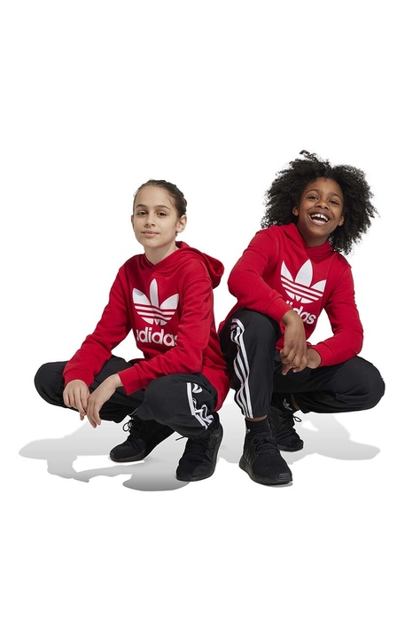 Otroške hlače adidas Originals črna barva