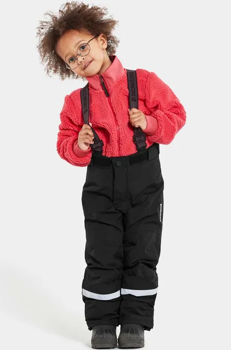 Detské lyžiarske nohavice Didriksons IDRE KIDS PANTS čierna farba