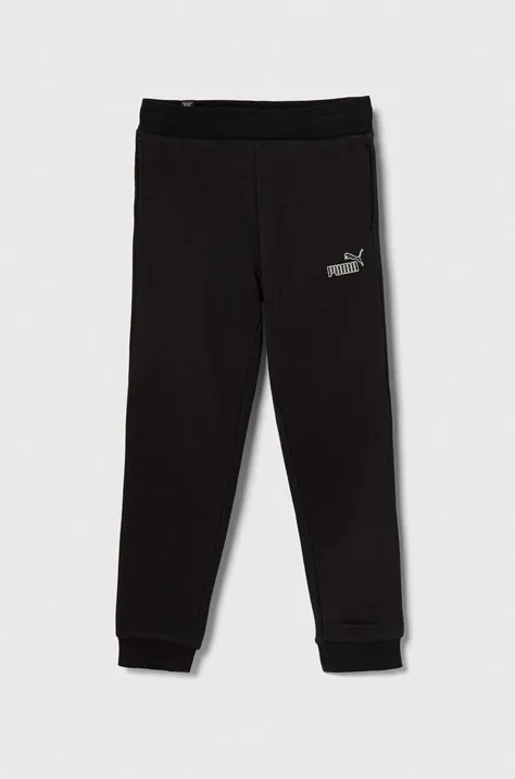 Дитячі спортивні штани Puma ESS+ ANIMAL Sweatpants FL G колір чорний з принтом