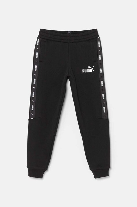 Дитячі спортивні штани Puma ESS Tape Sweatpants FL cl B колір чорний з аплікацією