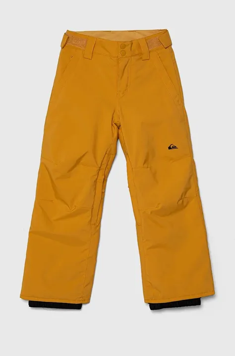 Quiksilver spodnie narciarskie dziecięce ESTATE YTH PT SNPT kolor żółty