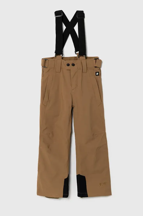Дитячі лижні штани Protest BORK JR колір коричневий