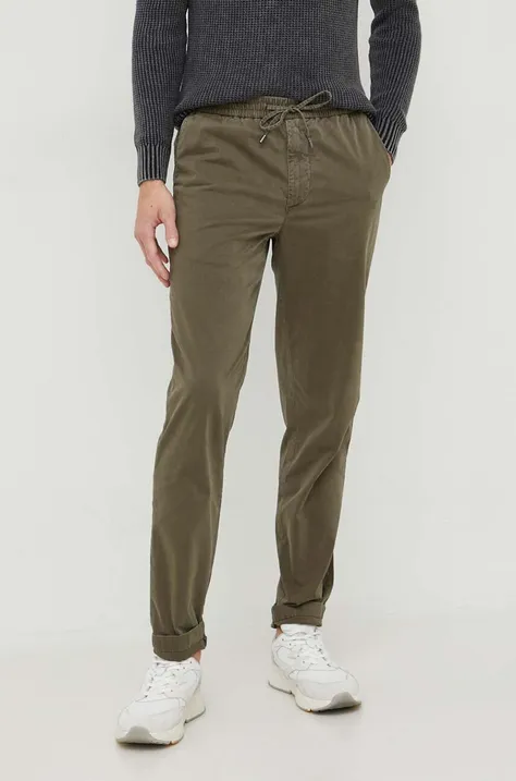 Панталон Tommy Hilfiger в зелено със стандартна кройка
