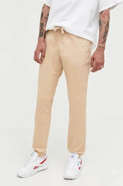 Tommy Jeans spodnie męskie kolor beżowy