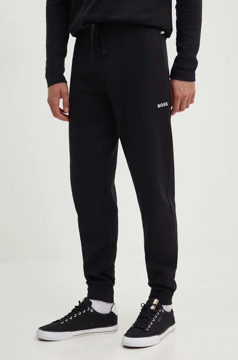 Спортен панталон BOSS в черно с изчистен дизайн