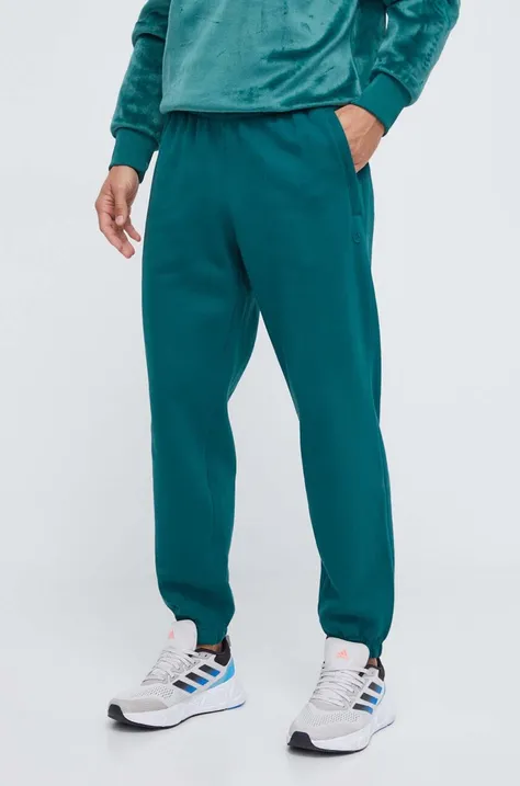 adidas Originals spodnie dresowe kolor zielony gładkie