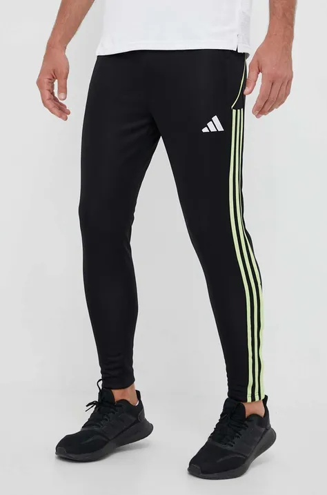 Тренировочные брюки adidas Performance Tiro 23 цвет чёрный с аппликацией