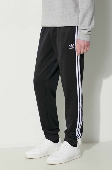 Tepláky adidas Originals  Adicolor Classics SST Track Pants čierna farba, s nášivkou, IL2488