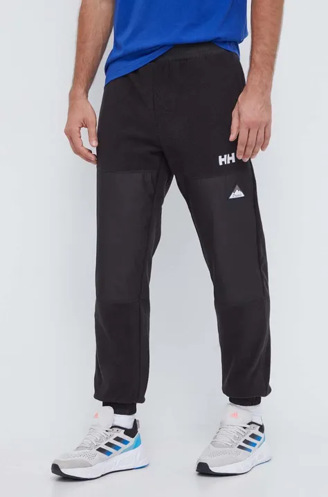 Helly Hansen spodnie dresowe kolor czarny wzorzyste