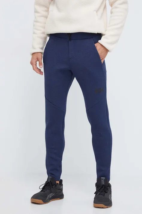 Helly Hansen pantaloni de trening culoarea albastru marin, cu imprimeu
