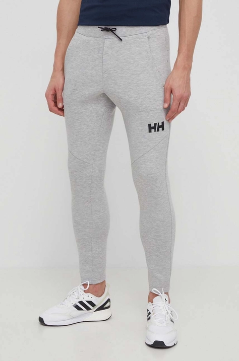 Helly Hansen melegítőnadrág szürke, nyomott mintás