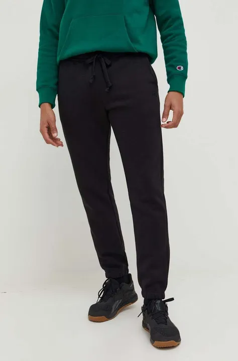 Champion spodnie dresowe kolor czarny melanżowe