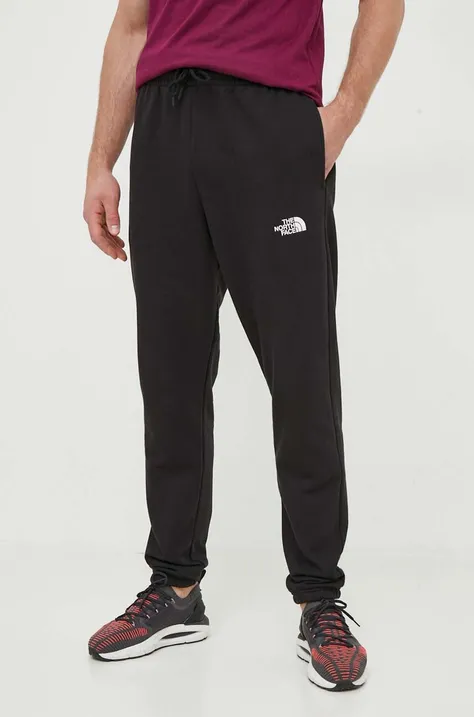 The North Face pantaloni de trening culoarea negru, uni