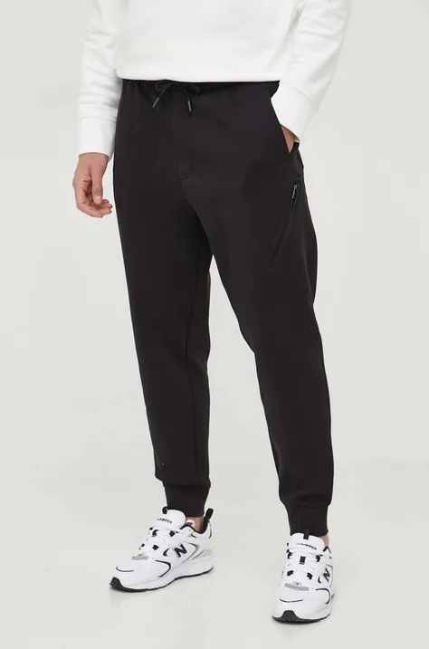 Спортивные штаны Armani Exchange цвет чёрный однотонные