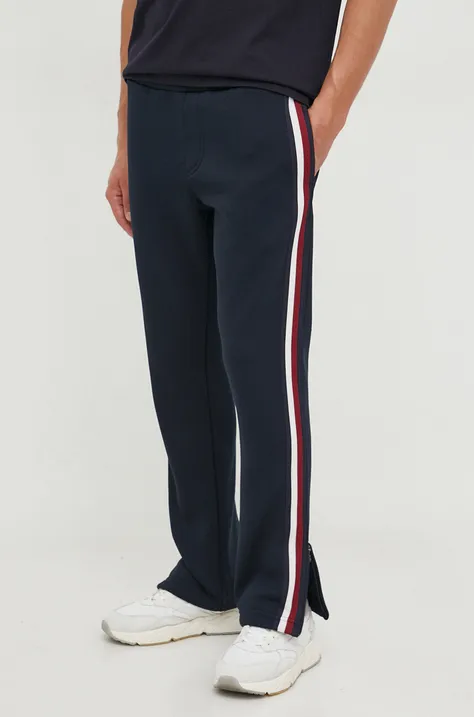 Tommy Hilfiger spodnie dresowe kolor granatowy z aplikacją