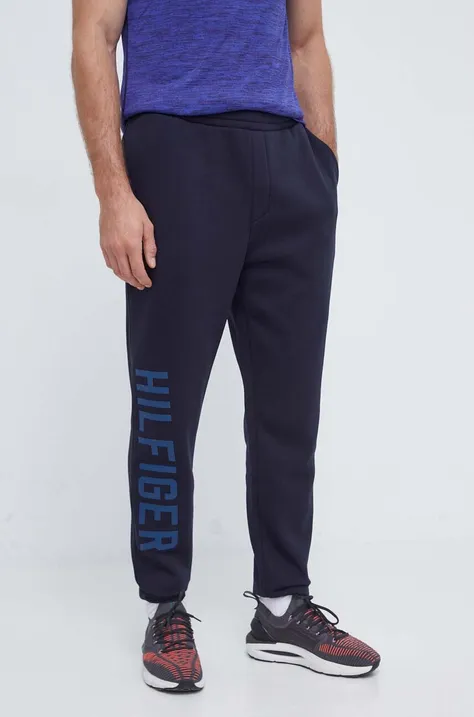 Спортивные штаны Tommy Hilfiger цвет синий с принтом