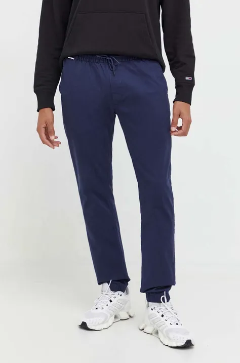 Παντελόνι Tommy Jeans χρώμα: ναυτικό μπλε