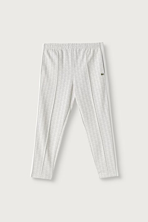 Lacoste spodnie dresowe męskie z bawełną szare regular waist XH1440