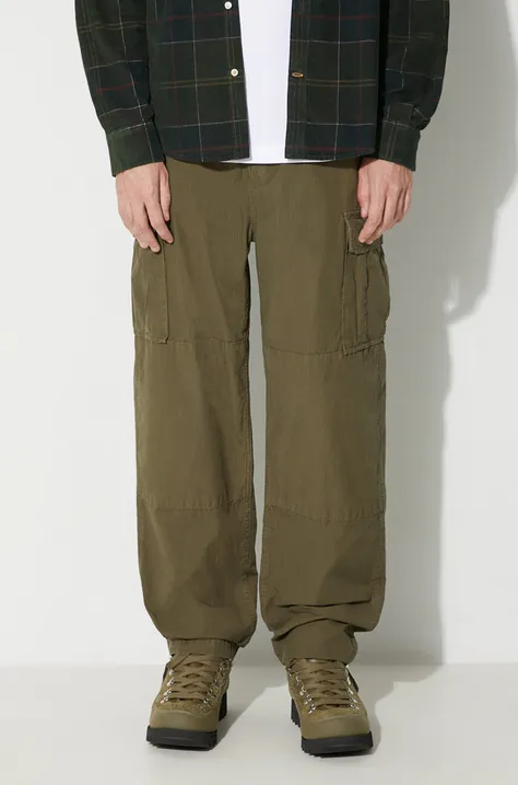 Stan Ray pantaloni CARGO PANT bărbați, culoarea verde, cu fit cargo AW2310211