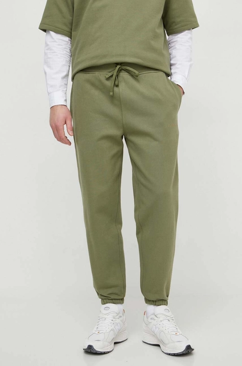 Polo Ralph Lauren pantaloni bărbați, culoarea verde, cu imprimeu 710917906