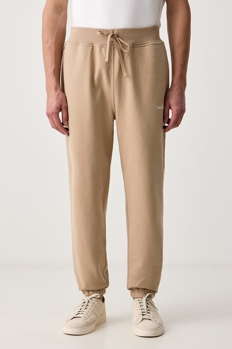Polo Ralph Lauren Spodnie dresowe męskie z bawełną beżowe regular waist 710917906