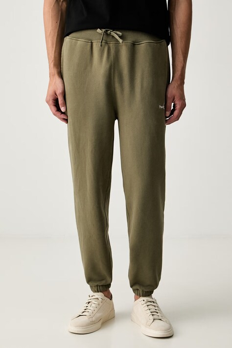 Polo Ralph Lauren spodnie dresowe męskie z bawełną zielone regular waist 710917906