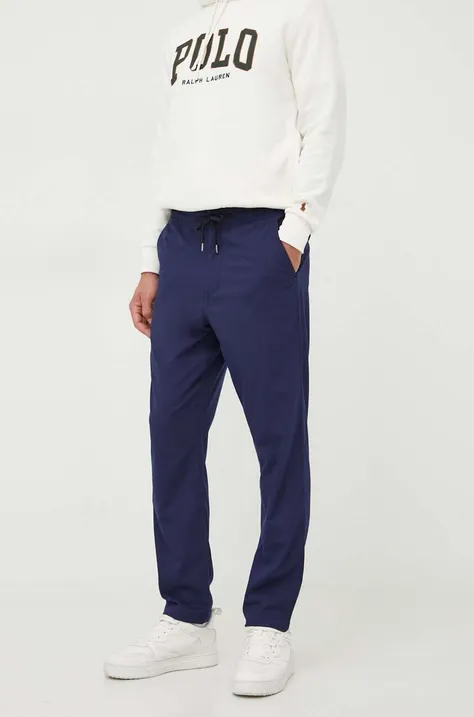 Polo Ralph Lauren pantaloni barbati, culoarea albastru marin, drept