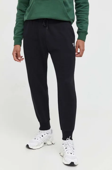 Abercrombie & Fitch spodnie dresowe kolor czarny gładkie