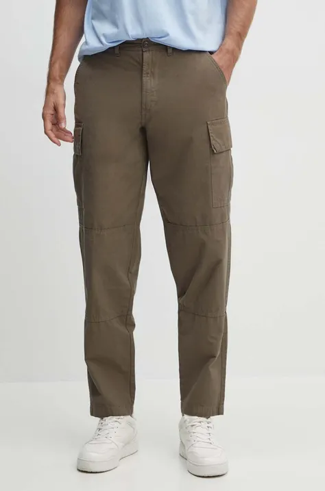 Barbour cotton trousers green color