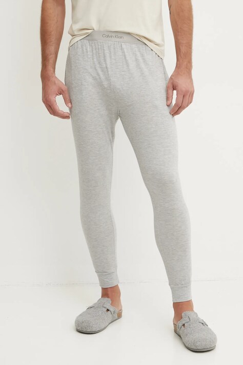 Calvin Klein Underwear pantaloni de lounge culoarea gri, neted