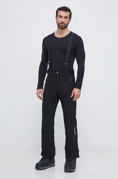 Smučarske hlače Descente Swiss črna barva