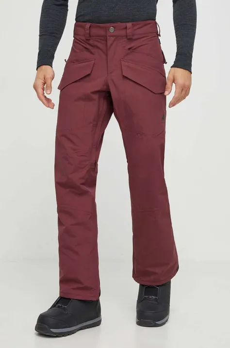 Burton spodnie Covert 2.0 kolor bordowy