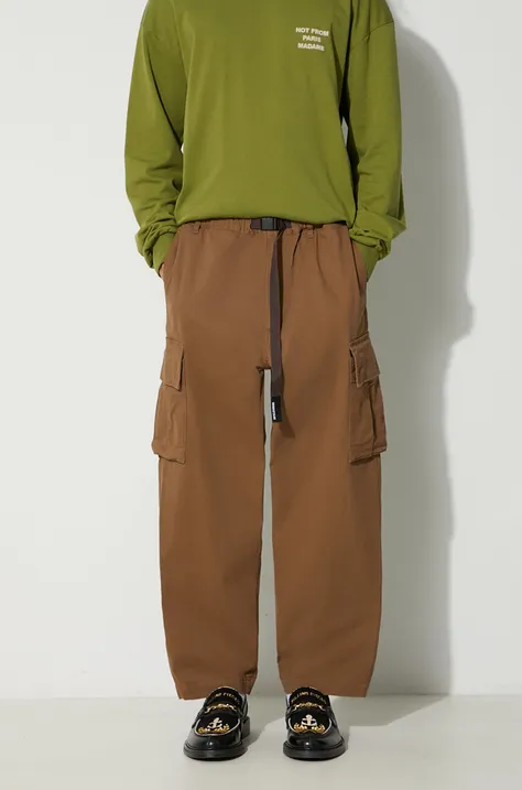 Nohavice Manastash Flex Climber Cargo Pant pánske, hnedá farba, rovné, 7923910003