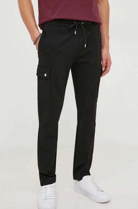 Michael Kors pantaloni din lana culoarea negru, drept