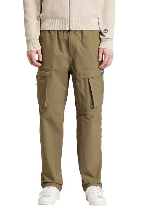 Kalhoty adidas Originals Rossendale SPZL pánské, hnědá barva, jednoduché, IN6752