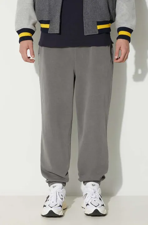 Хлопковые спортивные штаны Lacoste цвет серый однотонные XH3451 S0I