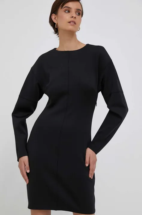 Obleka Calvin Klein črna barva