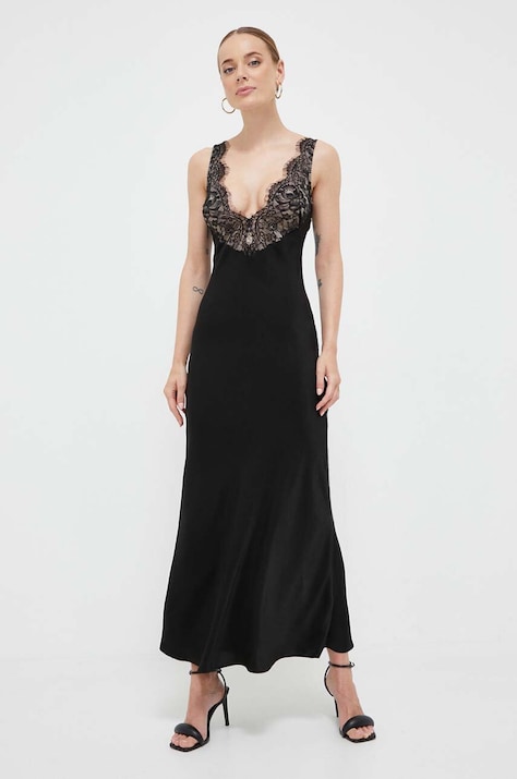 Сукня Bardot колір чорний mini облягаюча