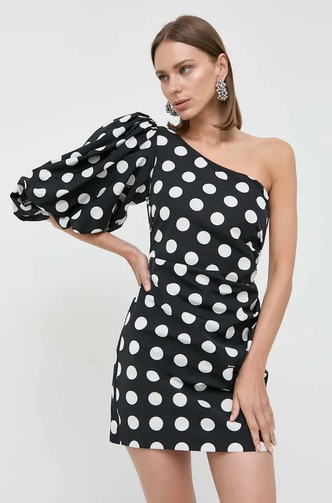 Pinko rochie culoarea negru, mini, mulata